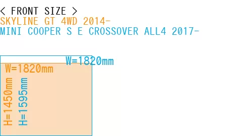 #SKYLINE GT 4WD 2014- + MINI COOPER S E CROSSOVER ALL4 2017-